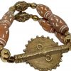 3" Double Clay Brass Bracelet