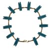 12" Blue Howlite Brass Chocker - Image 4