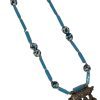 18" Blue Silver Necklace