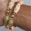 3" Double Clay Brass Bracelet - Image 3