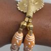 3" Double Clay Brass Bracelet - Image 2