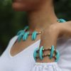 12" Blue Howlite Brass Chocker - Image 3