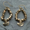 Brass Face Earrings