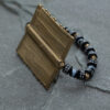 3"  Black and Blue Brass Plate Bracelet