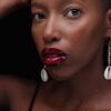 Brass Beads Cowrie Shell Earrings - Image 2